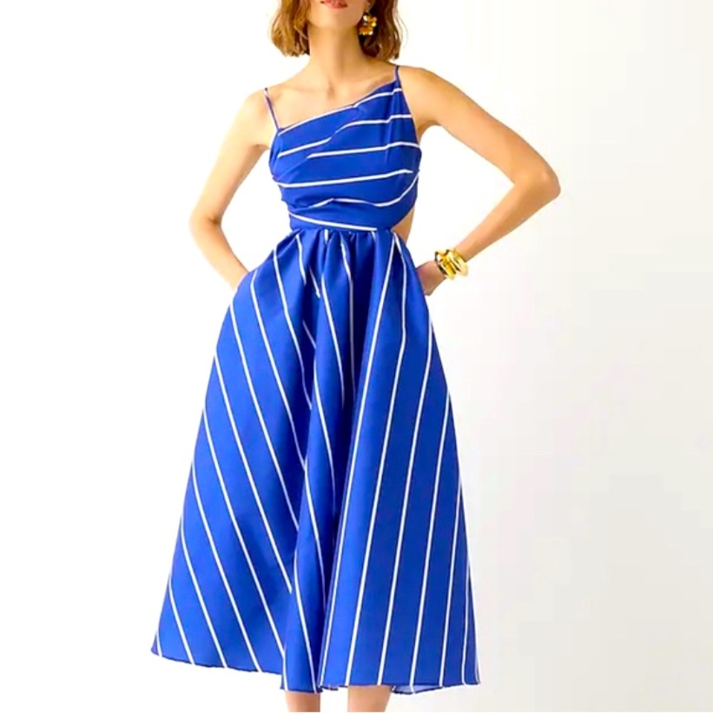 NWT JCrew Collection - side cutout taffeta dress
